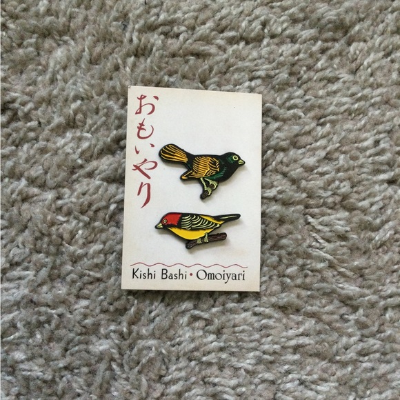 Kishi Bashi Omoiyari Twin Birds Pins - Picture 5 of 7